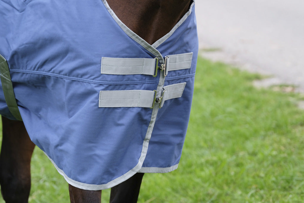 EQUITHEME 'TYREX 600D' Recycled Turnout Hästtäcke Navy 0 g