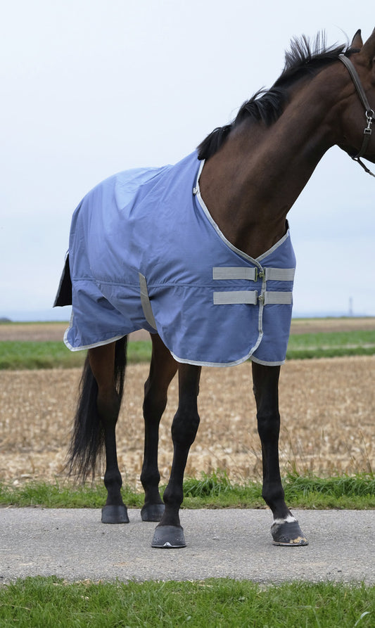 EQUITHEME 'TYREX 600D' Recycled Turnout Hästtäcke Navy 0 g