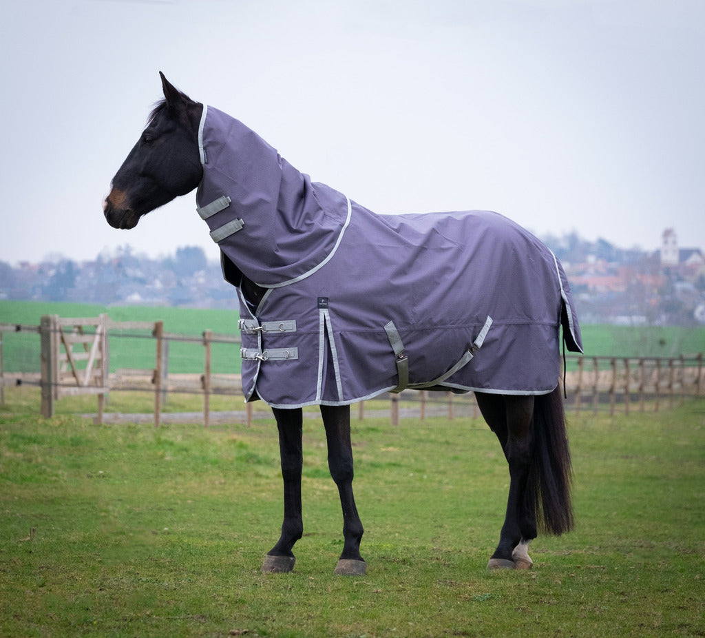 EQUITHEME 'TYREX 1200D' Recycled Hals Till Hästtäckes Taupe 150 g
