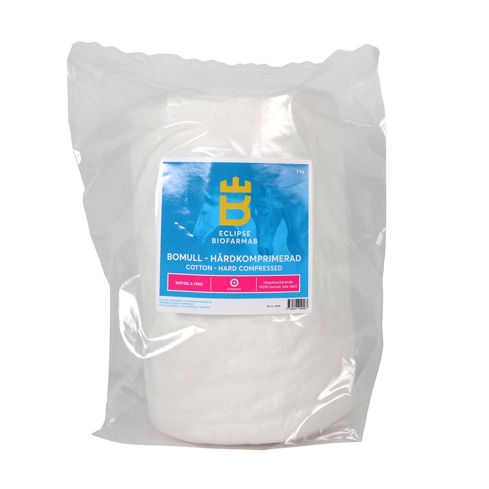 Bomull Hårdkomprimerad 1Kg