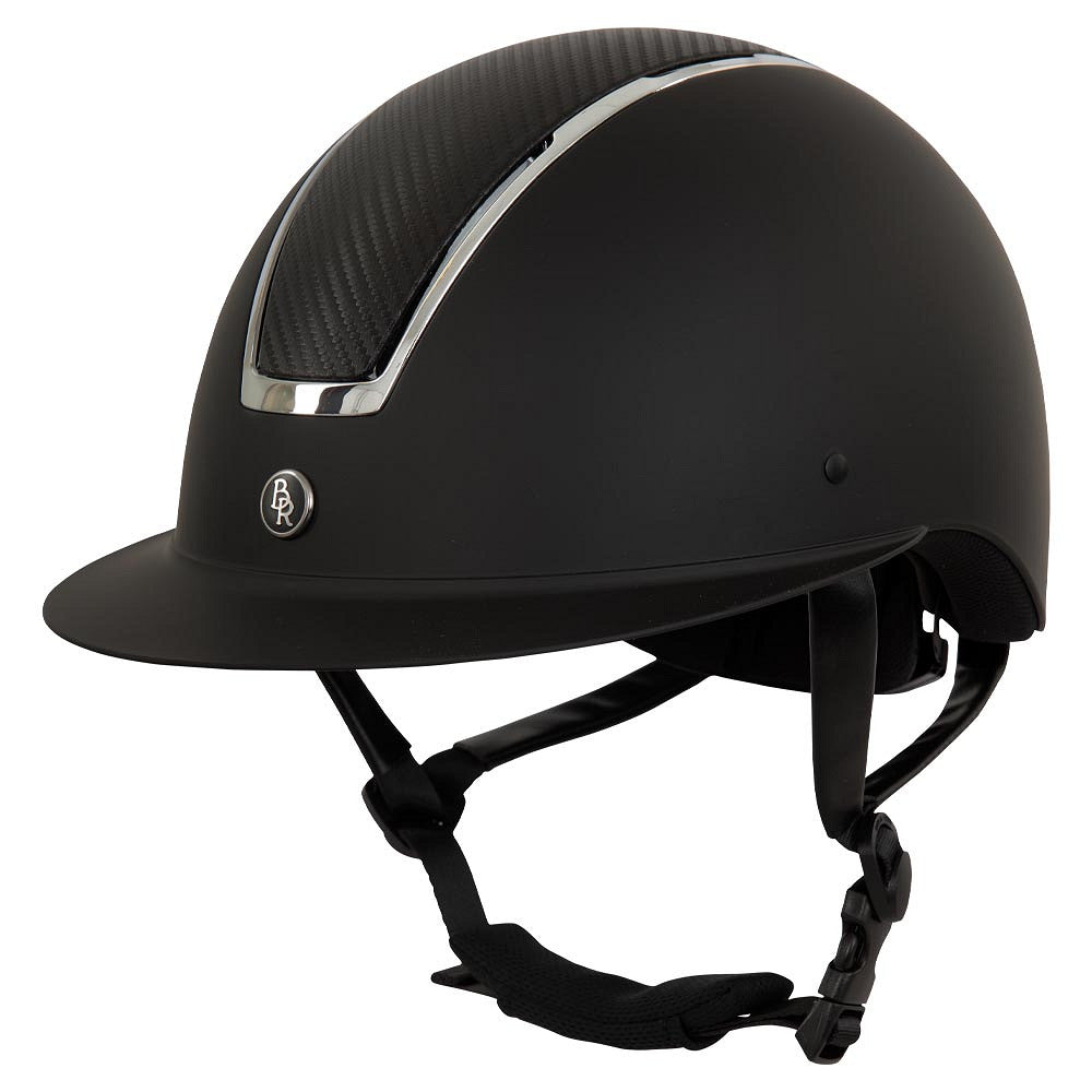 BR Riding Helmet Omega Painted Svart/Chrome