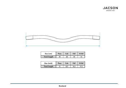Pannband Kristall Rosé svart