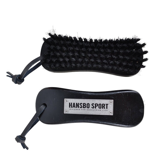 Hansbo Sport Pannborste i trä med mjuk borst