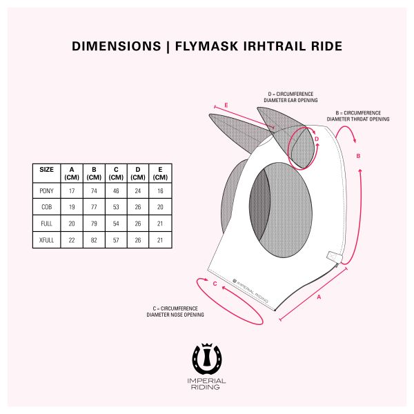 Imperial Riding Flymask med nos