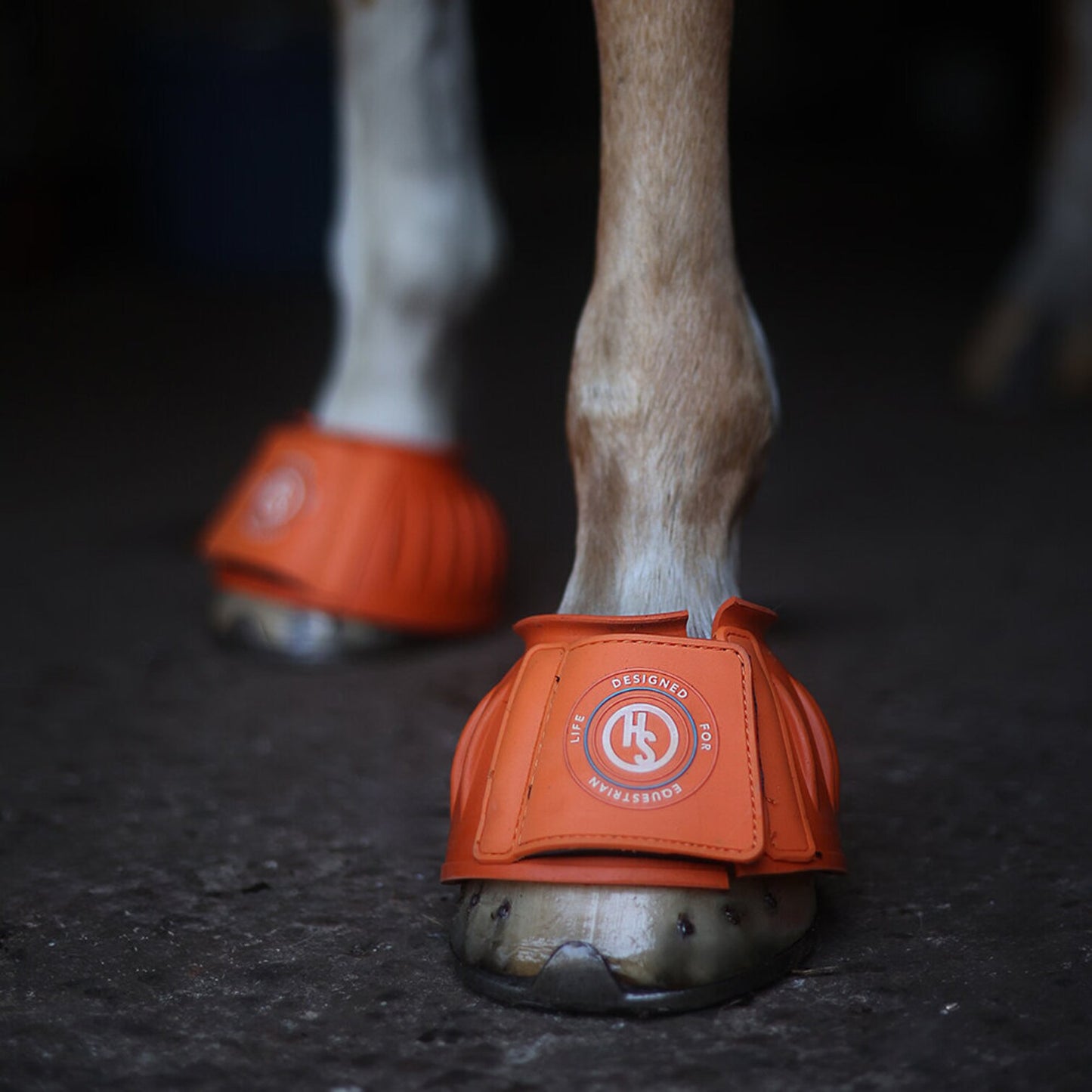 Hansbo Gummiboots med kardborrknäppning, Orange