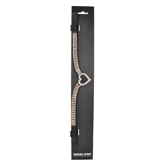 Hansbo Sport Pannband Love Rosa Brun