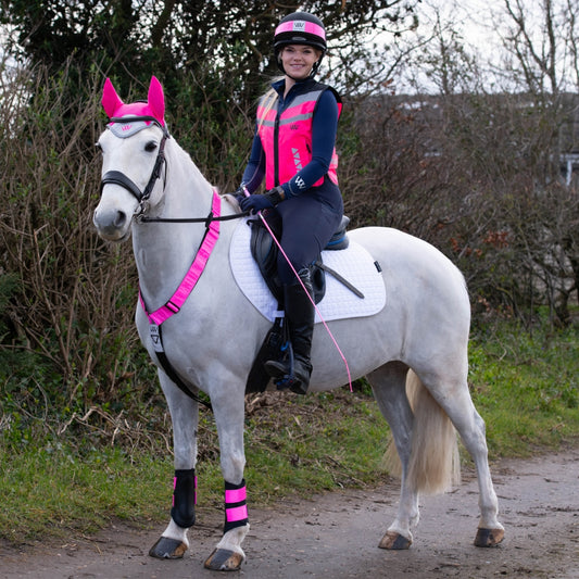 Woof Wear | Hi Vis Ridpiska | Hi Viz Rosa | 110 cm