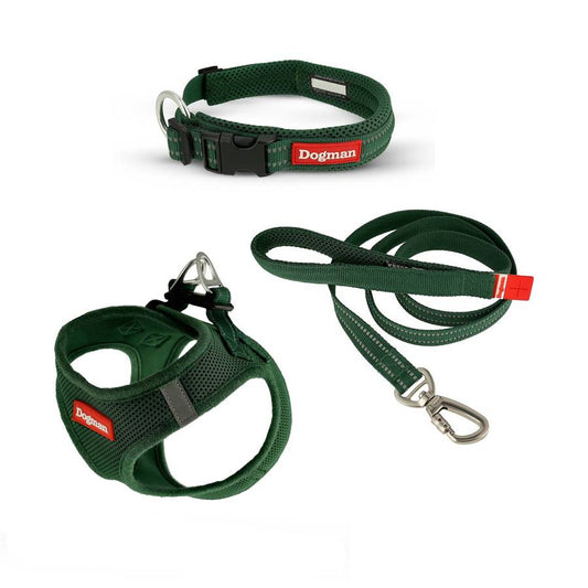 Air Mesh Vadderat Halsband Olivgrön