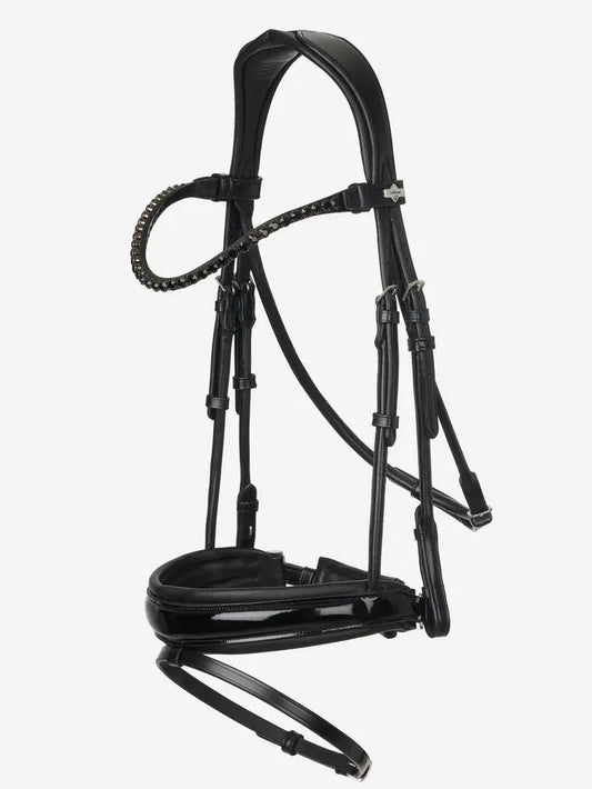 Kudos Patent Dressage Bridle Svart