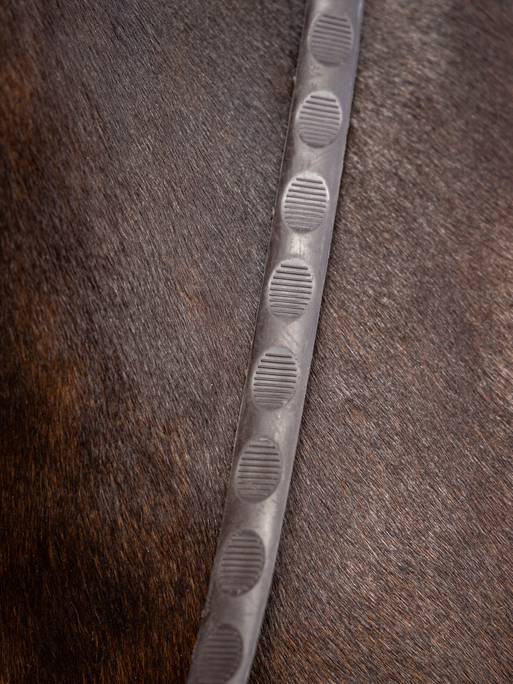 LeMieux Magna Grip Gummityglar, Brun/Mässing – bild 2