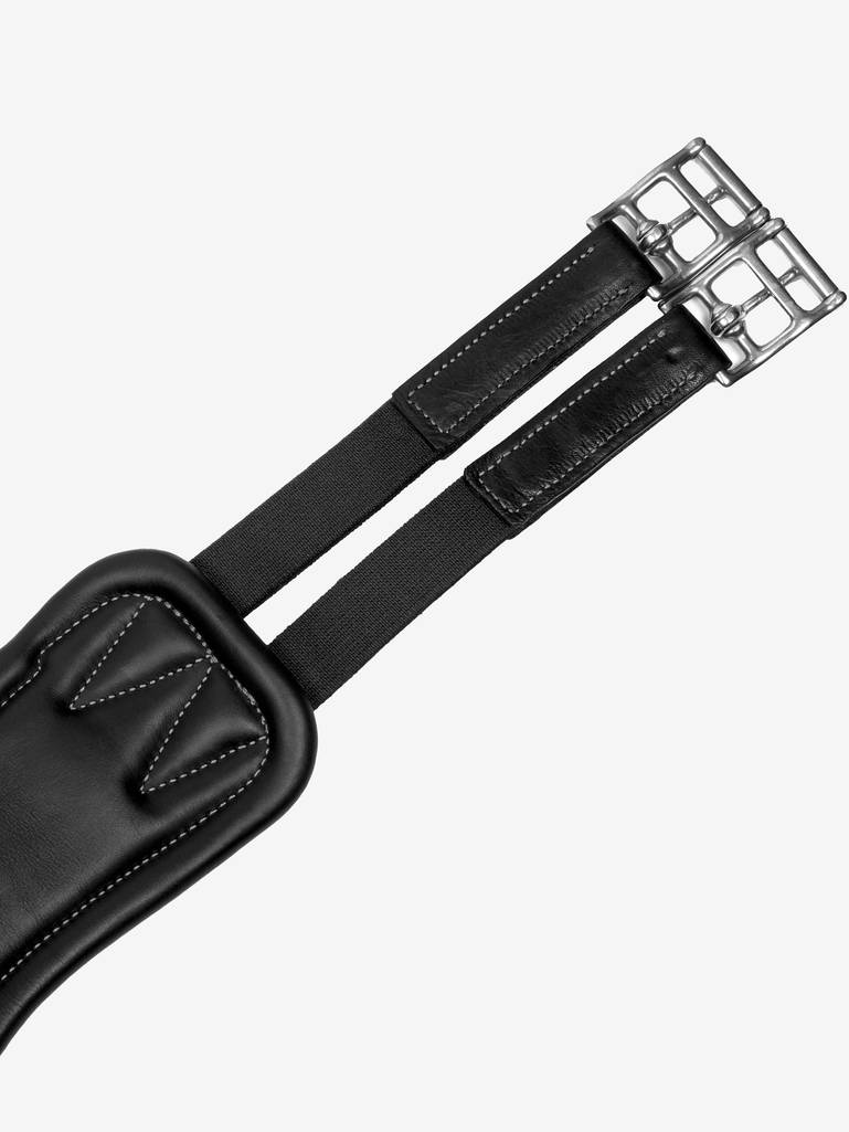 LeMieux Gel-Tek Anatomic Long Stud Sadelgjord med magplatta, Svart – bild 4