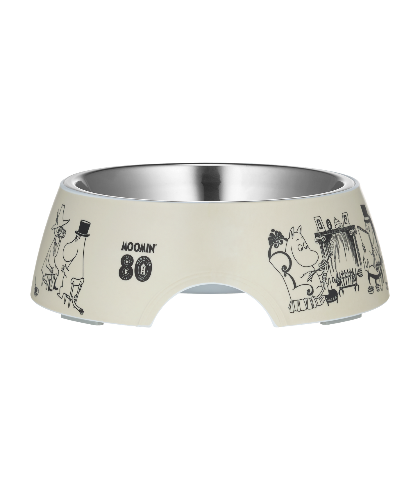 Moomin 80 Matskål för hund Grå