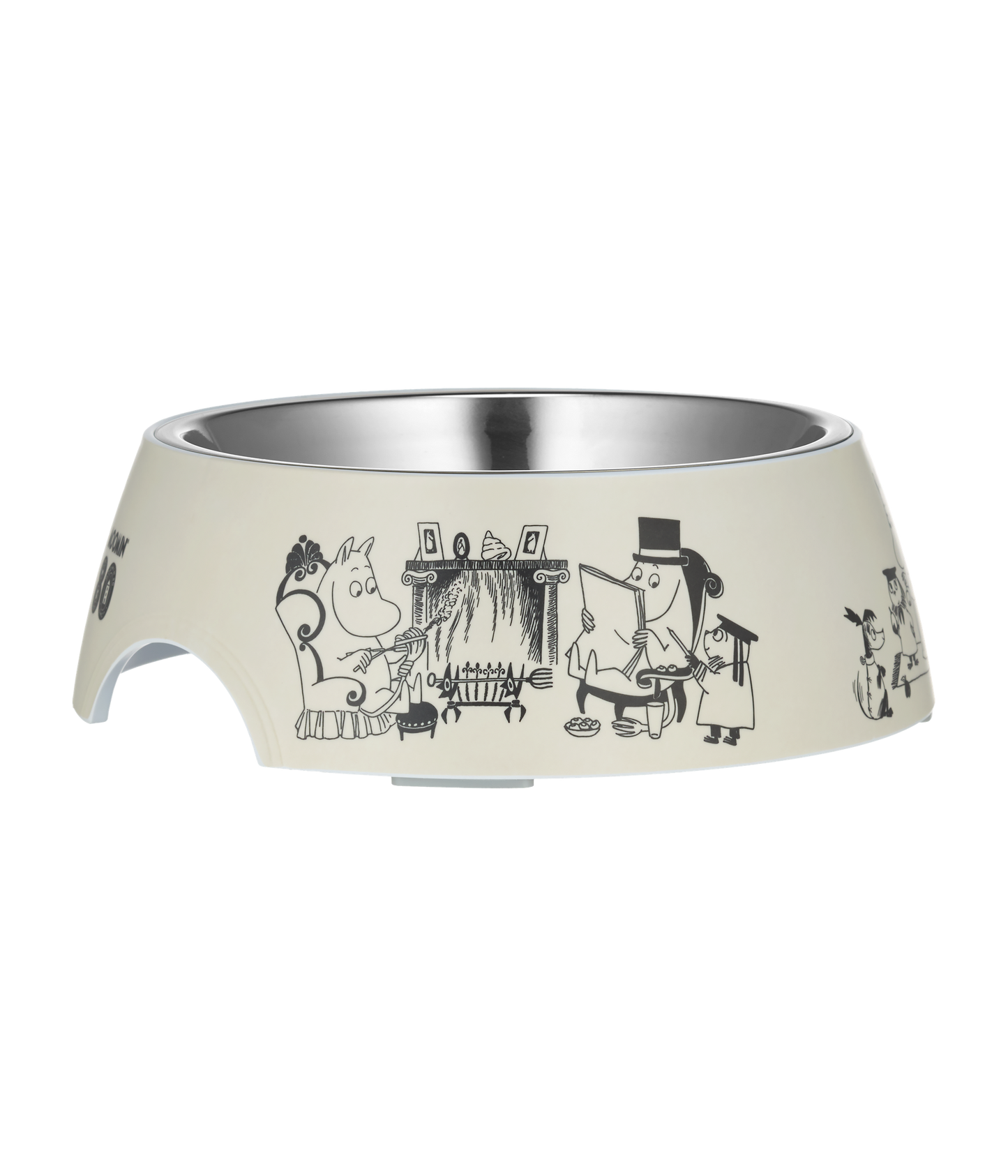 Moomin 80 Matskål för hund Grå