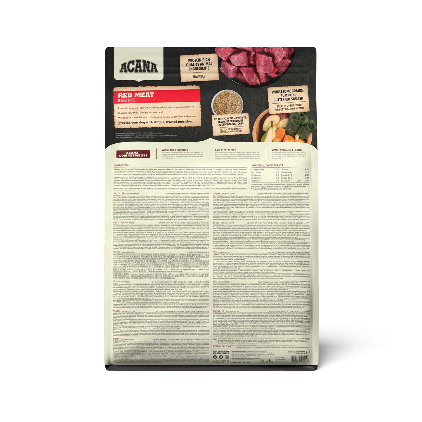 Acana Classics Red Meat Recipe Torrfoder för hund