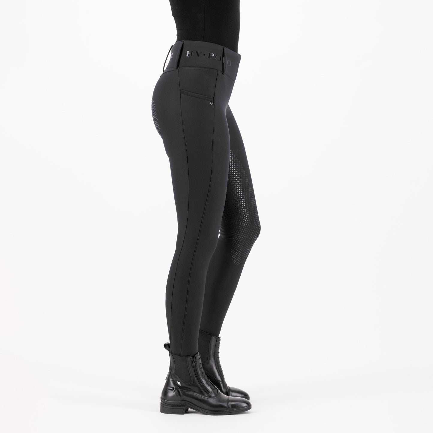 HVPolo Ridtights HVP Favourite FullGrip, Svarta & Vita