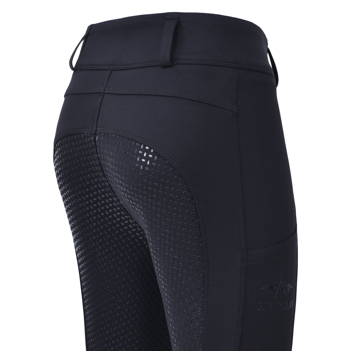 HVPolo Junior Ridtights HVPManou, Svarta, Helskodda
