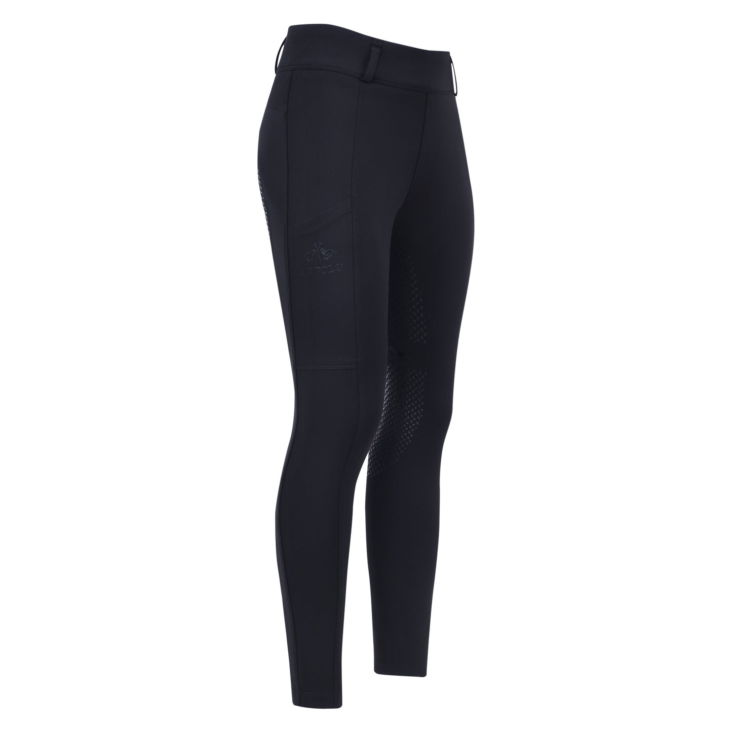 HVPolo Junior Ridtights HVPManou, Svarta, Helskodda