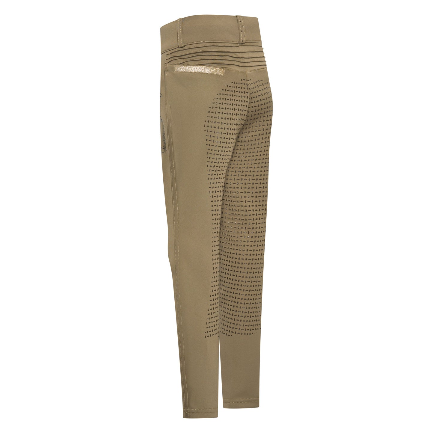 Imperial Riding Ridtights Junior, IRHComfi Sparks summer FullGrip, Ljus Oliv