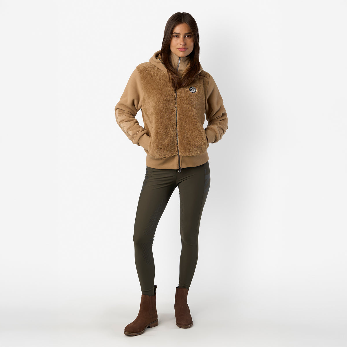 HVPolo Fleece Cardigan HVPRoyce, Kamel