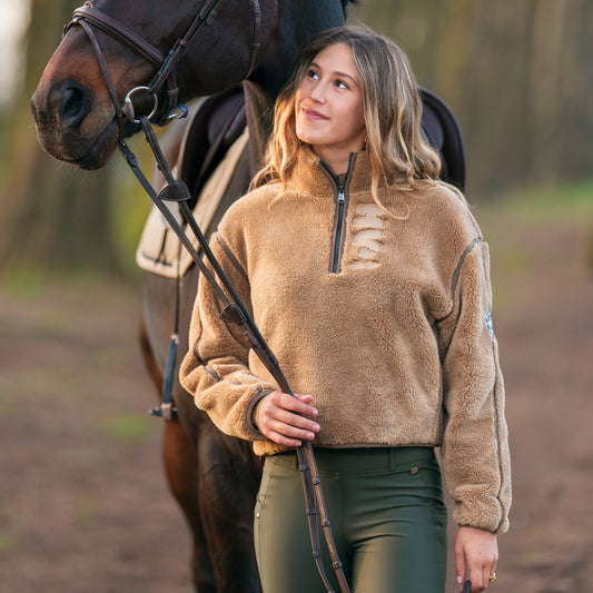 HVPolo Fleece Sweater HVPRosine, Kamel