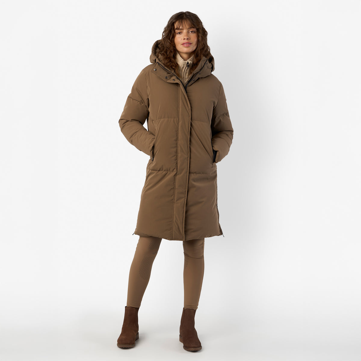 HVPolo Parka HVPRowan, Ljusbrun