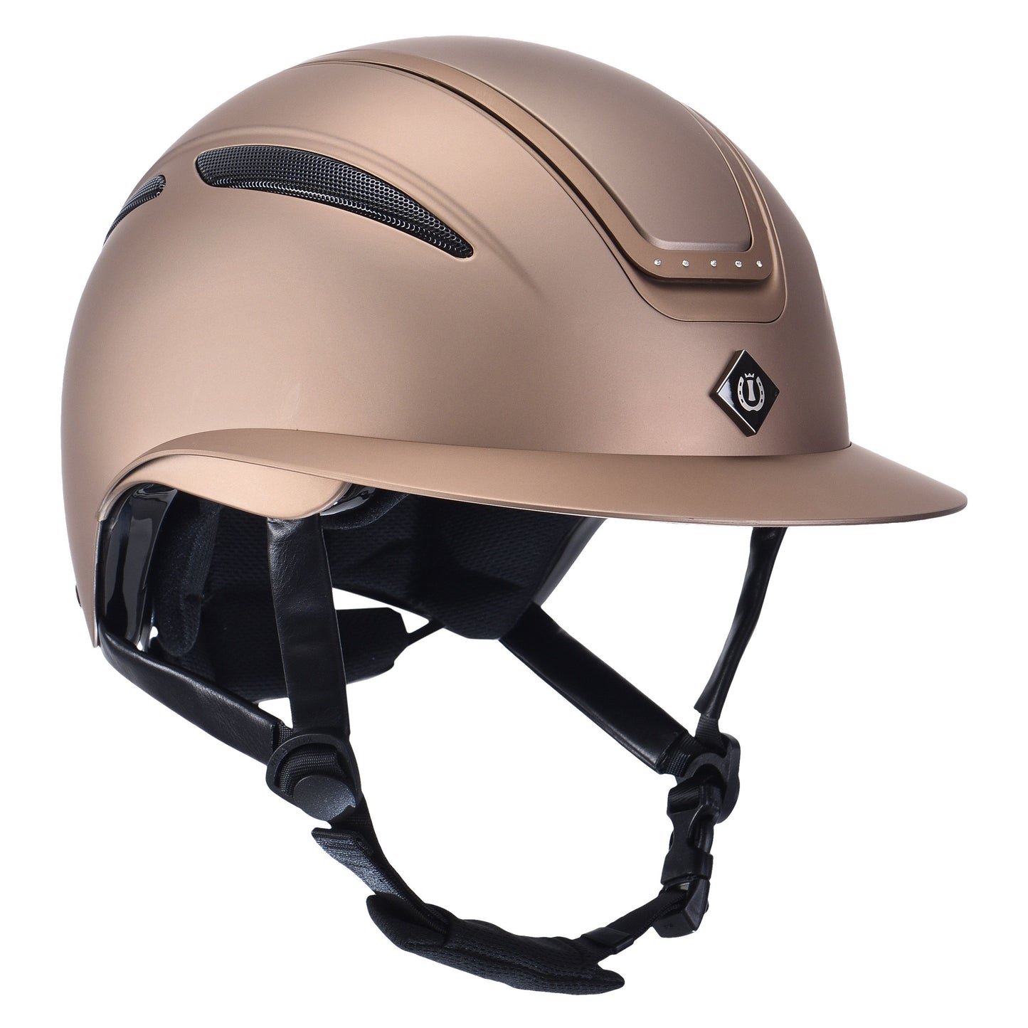 Imperial Riding Riding helmet IRHOlania Deluxe, Stor skärm, Dark Taupe