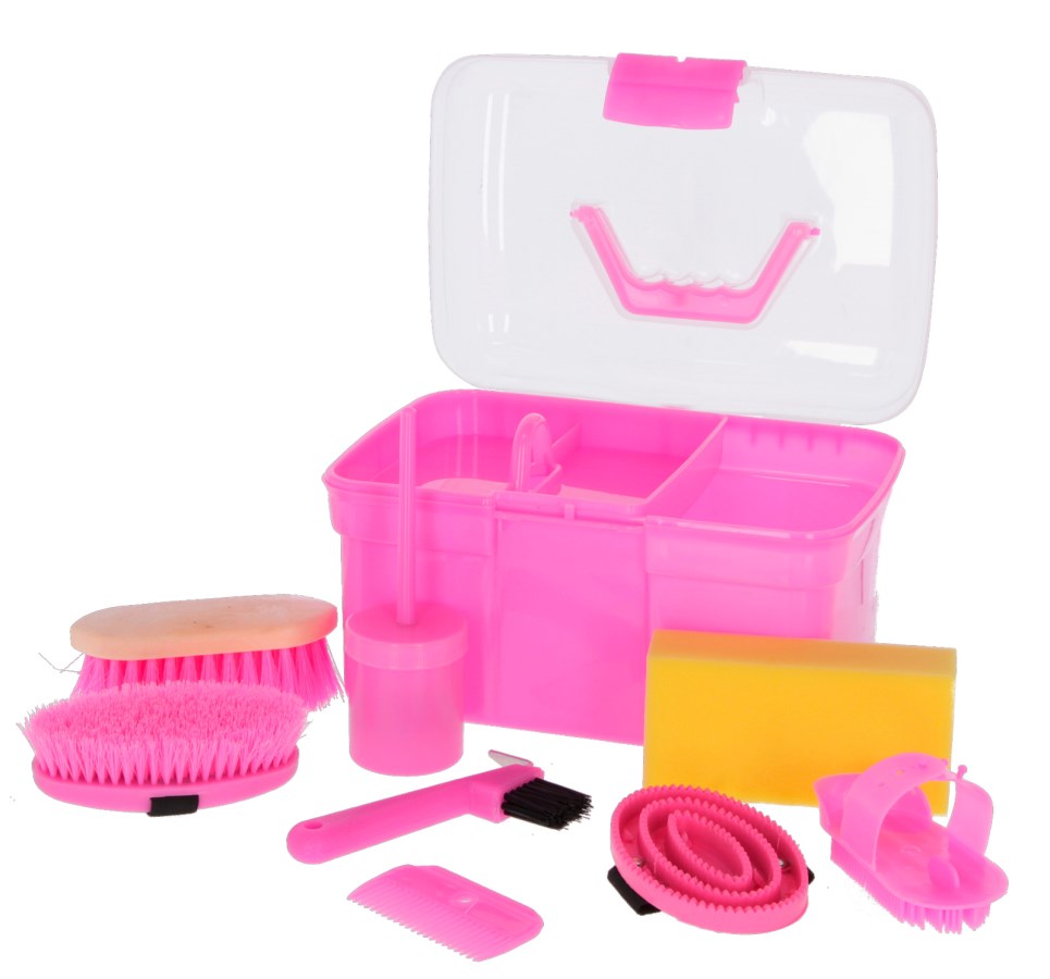 Kerbl Grooming Box 8-piece filled