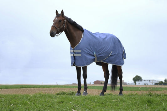 EQUITHEME 'TYREX 600D' Recycled Turnout Hästtäcke Navy 0 g
