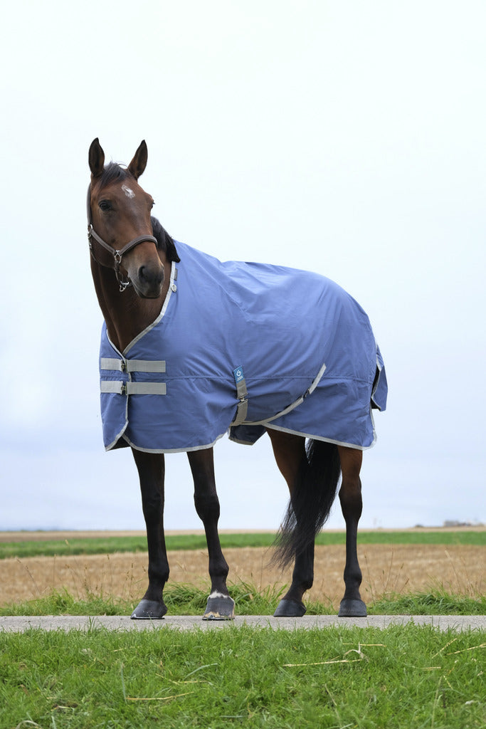 EQUITHEME 'TYREX 600D' Recycled Turnout Hästtäcke Navy 0 g