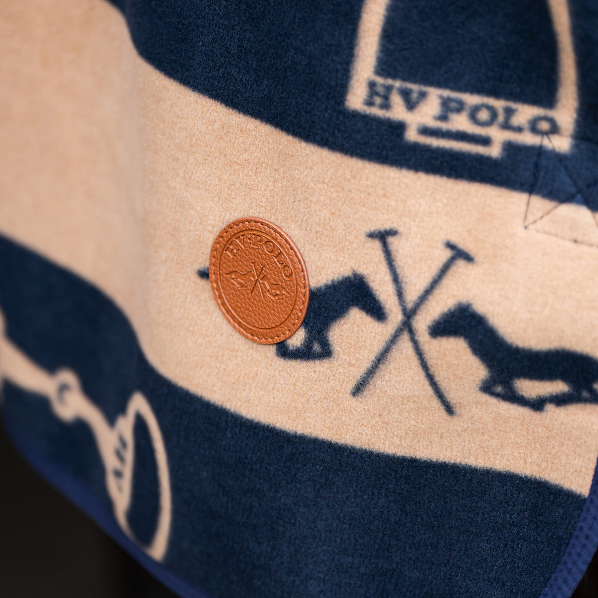 HVPolo Gwenny Fleecetäcke, Blå/Kamel