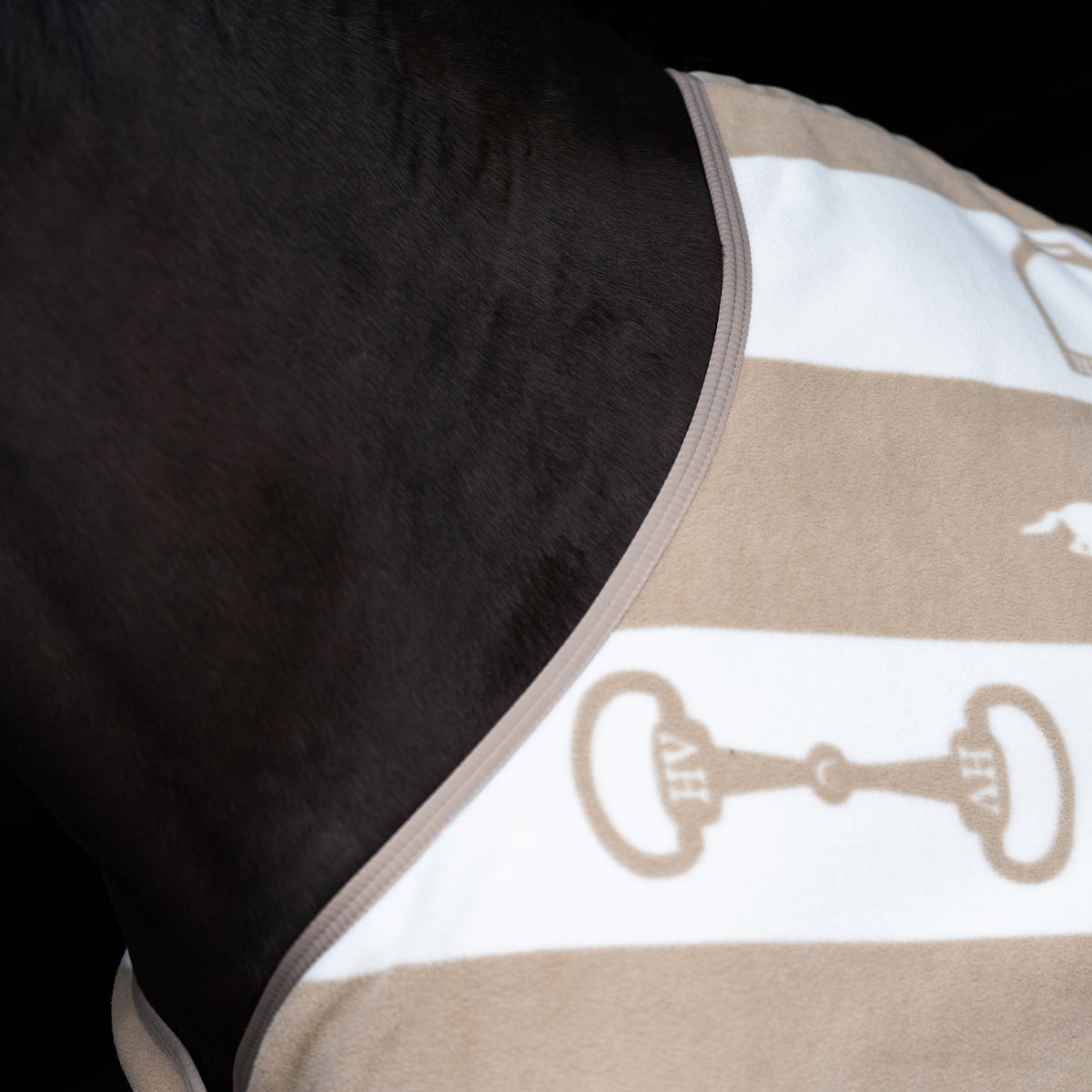 HVPolo Gwenny Fleecetäcke, Beige/Vit