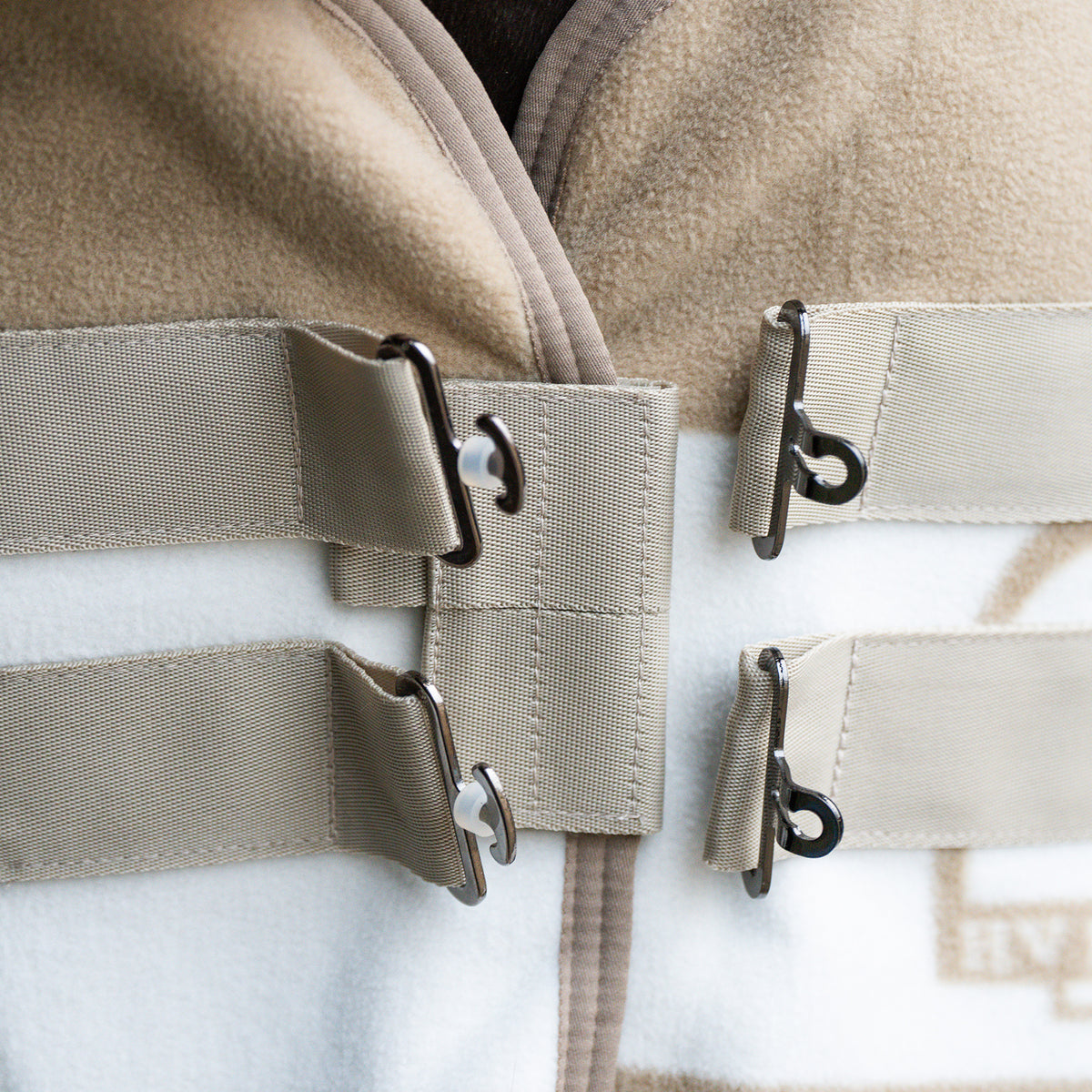 HVPolo Gwenny Fleecetäcke, Beige/Vit