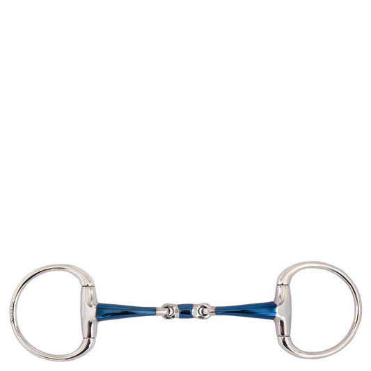 BR Double Jointed Eggbutt Snaffle Sweet Iron Magic System 14 mm