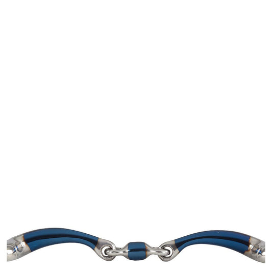 BR Double Jointed Eggbutt Snaffle Sweet Iron Magic System 14 mm