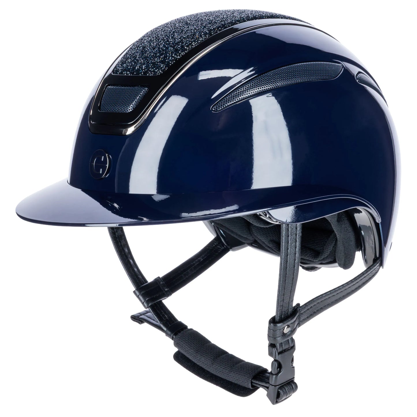 Covalliero Hjälm "Elite Polo", Blå/Glitter