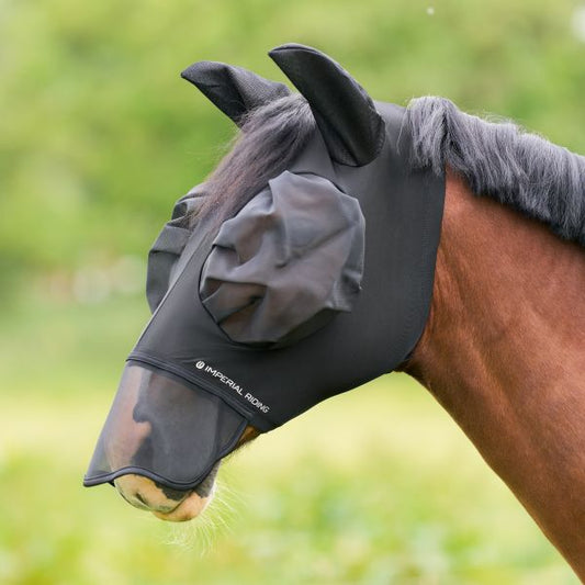 Imperial Riding Flymask med nos