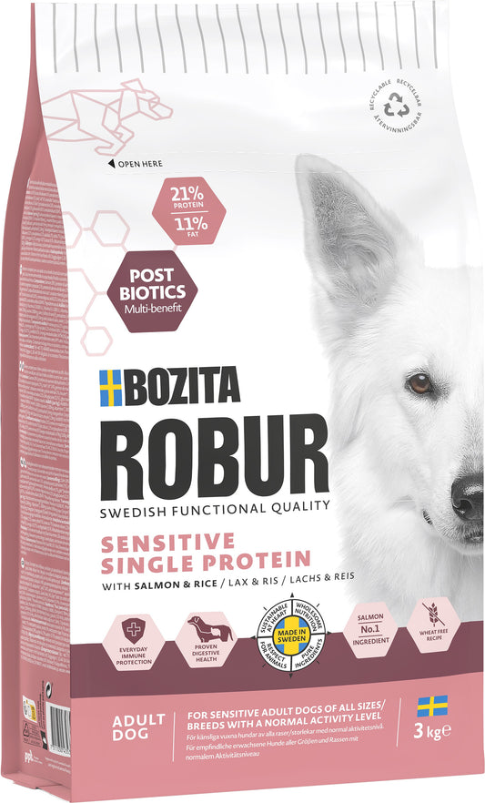 Bozita Robur Adult Sensitive Singel Protein Salmon Hundfoder
