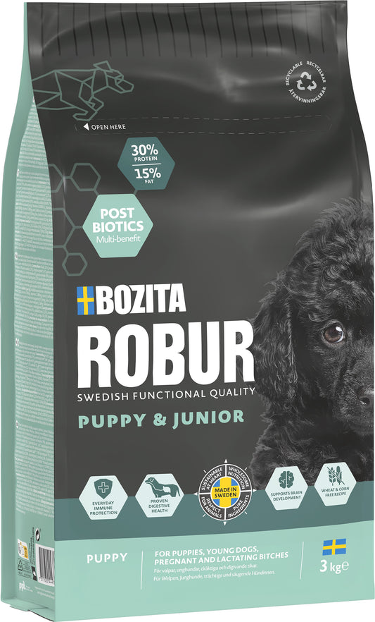Bozita Robur Puppy & Junior Torrfoder för hund