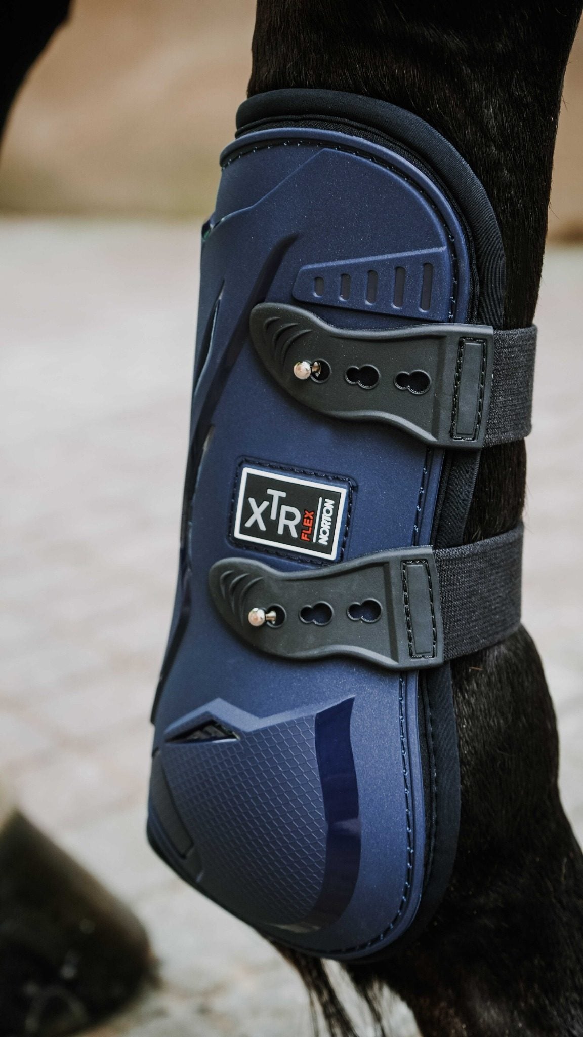 Senskydd NORTON - XTR Flex - med knappar , svarta, bruna, blå