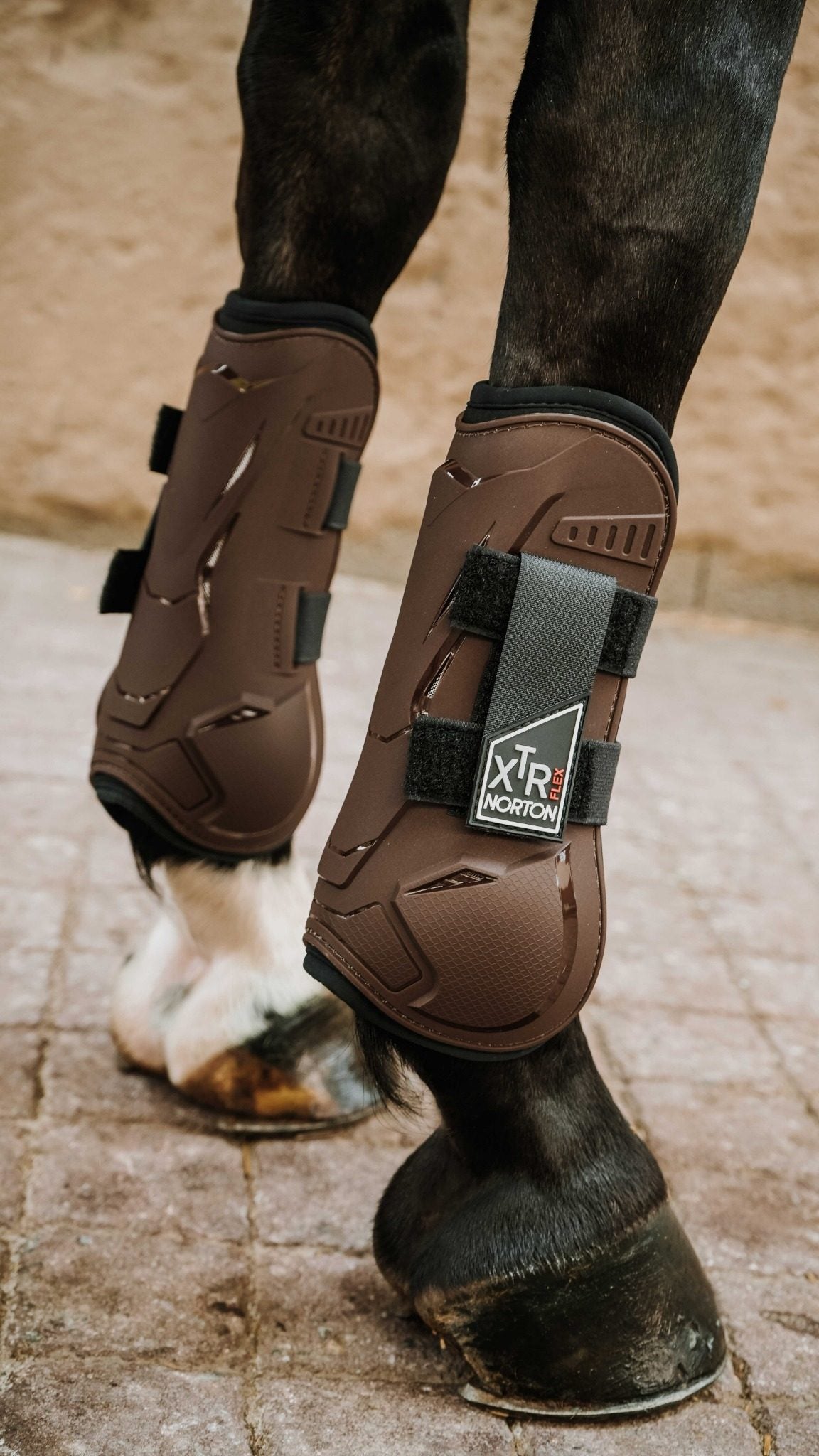 Senskydd NORTON – XTR Flex med Kardborre, svarta, bruna, blå