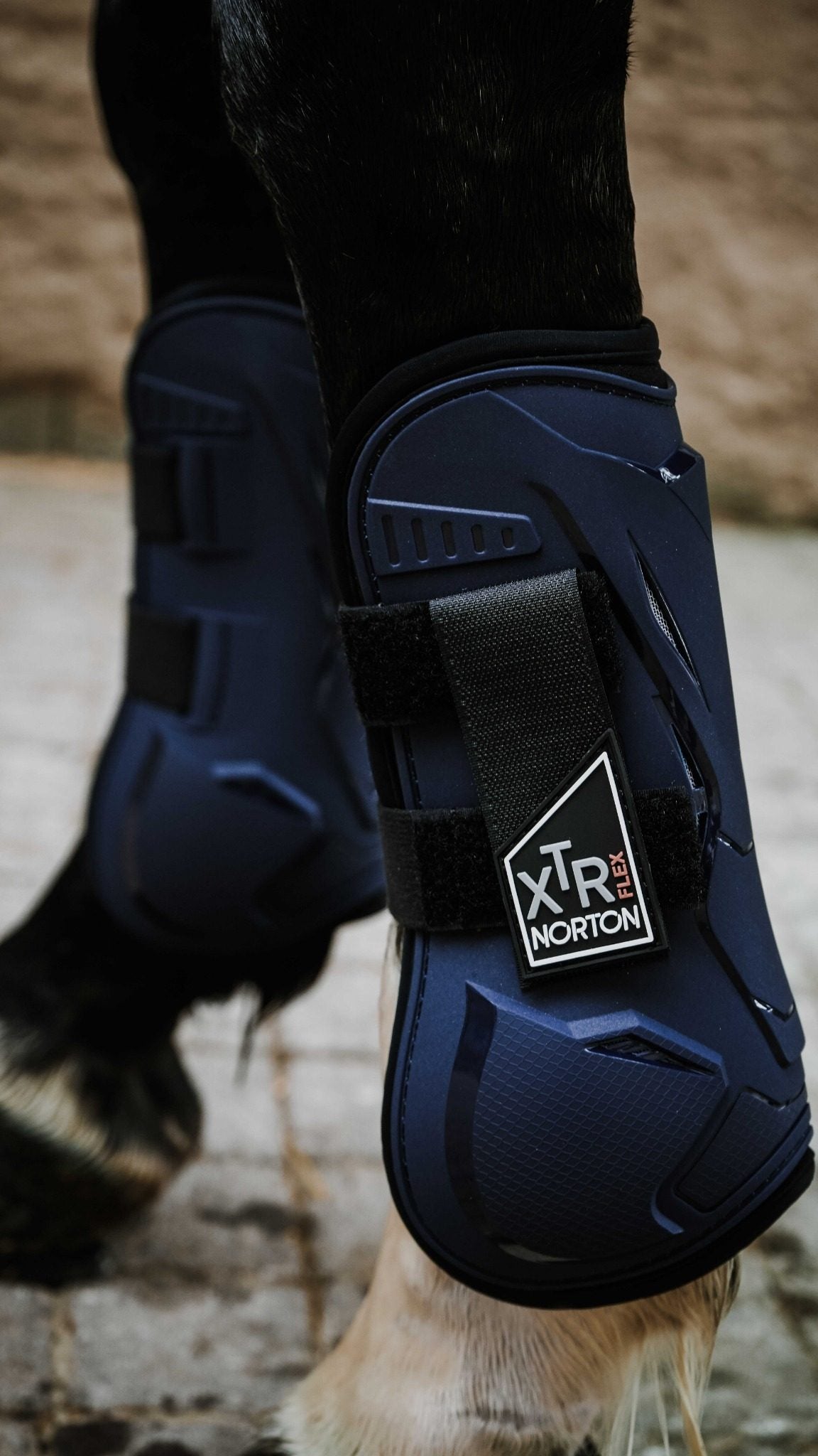 Senskydd NORTON – XTR Flex med Kardborre, svarta, bruna, blå