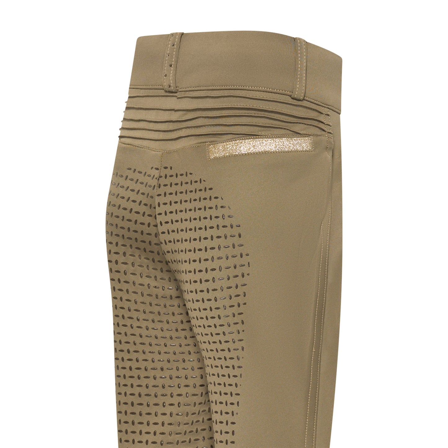 Imperial Riding Ridtights Junior, IRHComfi Sparks summer FullGrip, Ljus Oliv