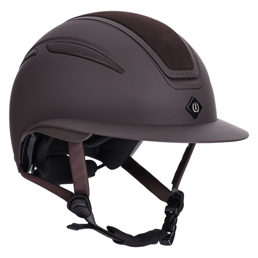 Imperial Riding Ridhjälm IRHOlania Deluxe , Stor skärm, Mörkbrun