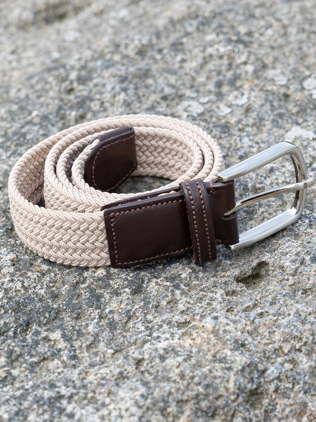 Jacson Lund Flätat Skärp Beige 85cm