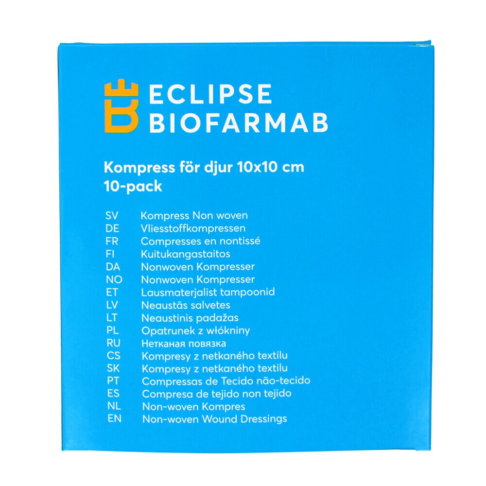 Kompress för djur 10x10 cm 10-pack