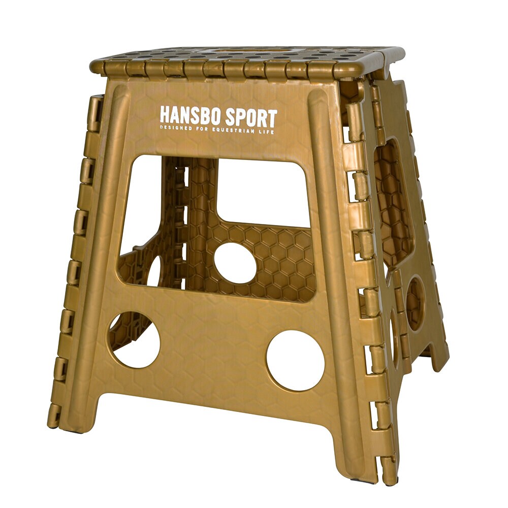 Hansbo Sport Stallpall Ihopfällbar Guld