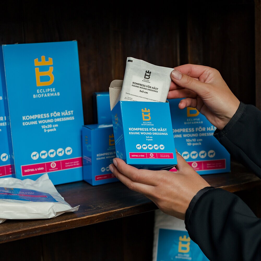 Kompress för häst 5x5 cm 5-pack