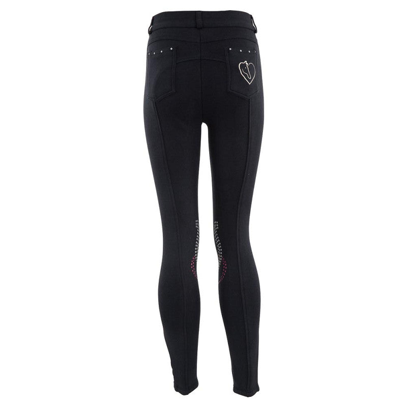 BR Premiere Riding Breeches Poppy Children Silicone Knee Patches