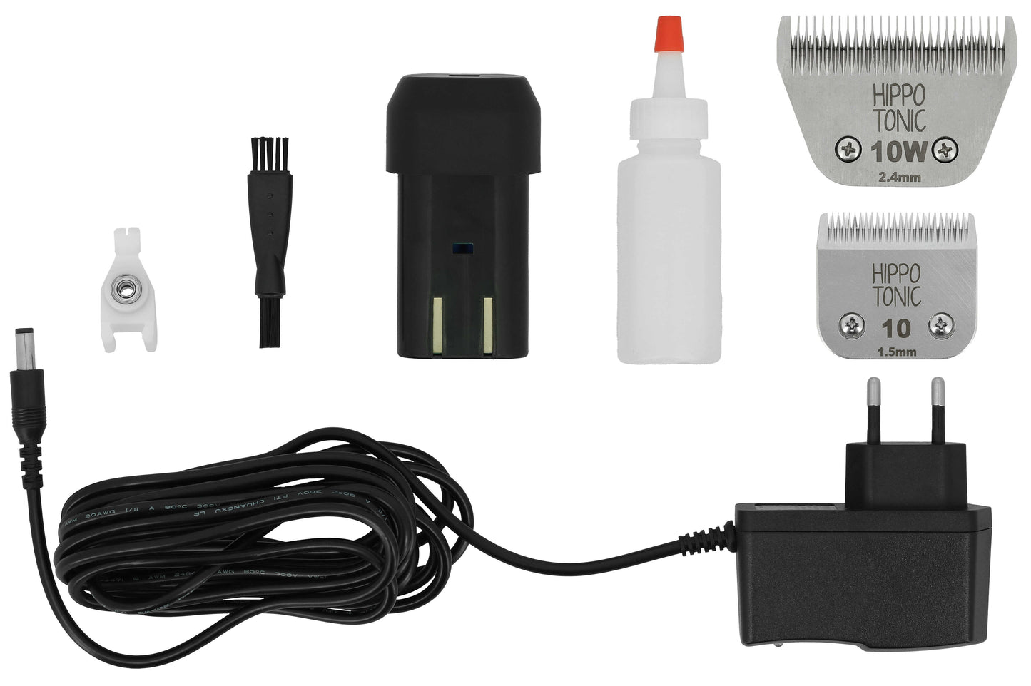 HIPPOTONIC A5 PRO COMBO Klippmaskin - Sladdlös + 2 Batterier