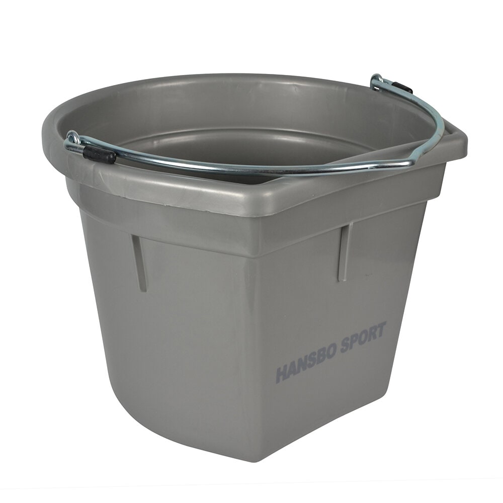 Hink med flat sida 20L Silver